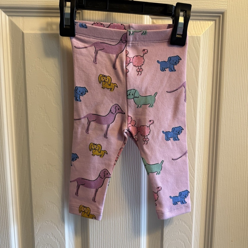 NWOT  Zara‎ Baby Girl Pink Poodle Dog Puppy Leggings 3-6 Months